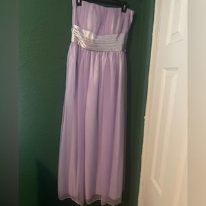 Lilac Strapless Dress